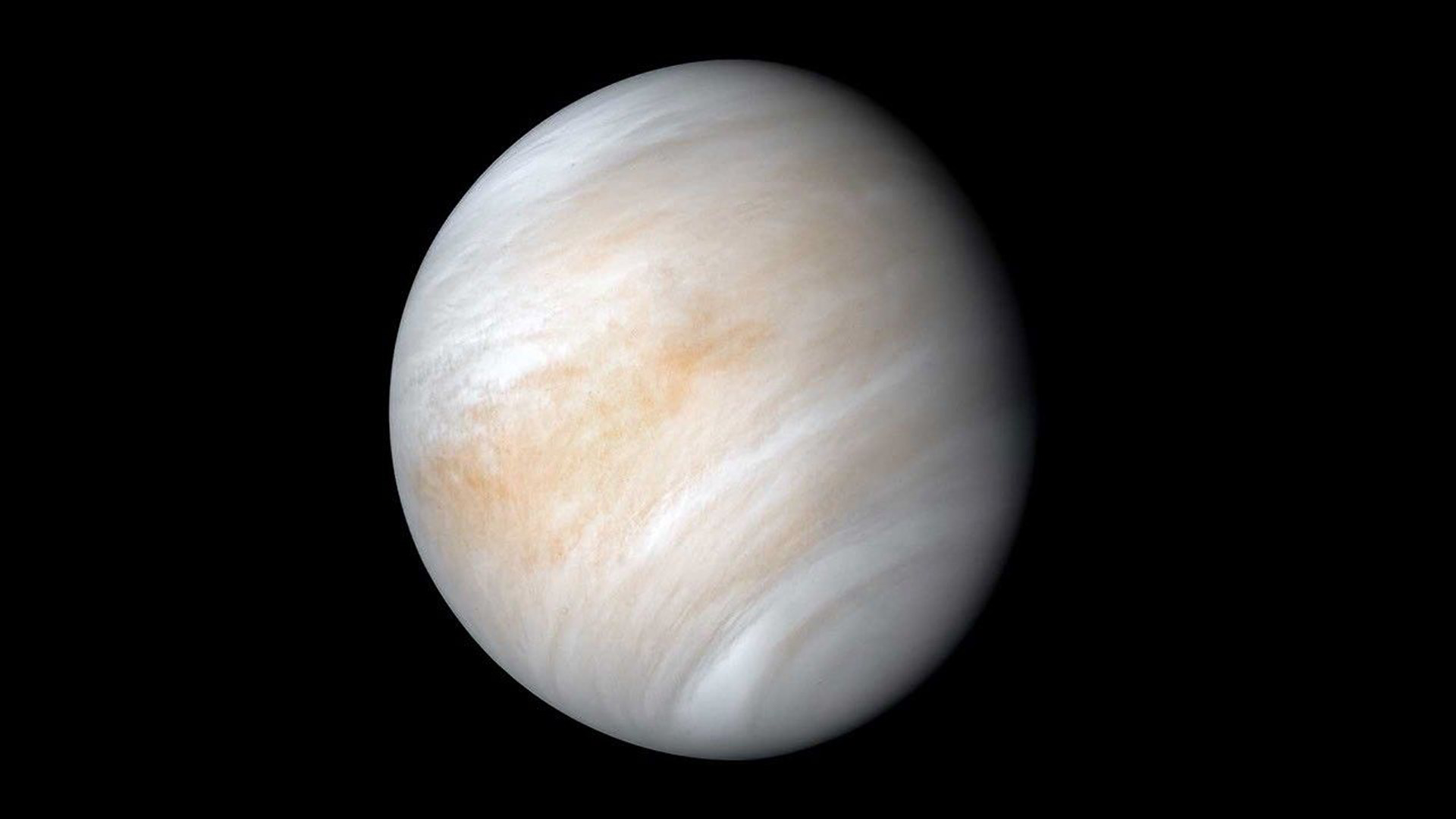 Venus captured against the black expanse of space.